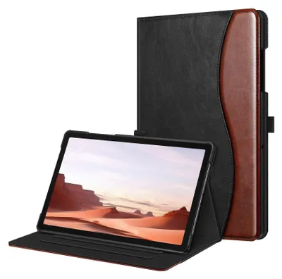 Produktbild von Fintie Hülle für Samsung Galaxy Tab A11+ Plus 11" 2025 / Tab A9+ Plus 11 Zoll 2023 Tablet, Multi-Winkel Folio Schutzhülle Dokumentenfach, Schwarz/Braun