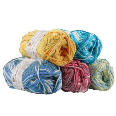 Produktbild von Farbverlaufsgarn Baumwolle Passion Multi 50g #14803 beige- orange- gelb