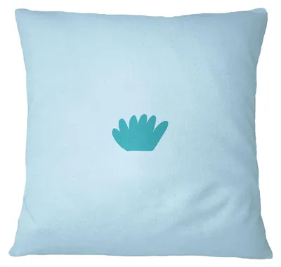 Kissenhülle 45x45 cm, 1 Stk., Polyester, lichtblau, Reißverschluss