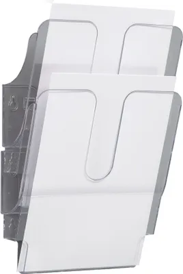 Produktbild von DURABLE Prospektspender A4 hoch 2 St., 1709008400 transparent