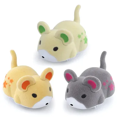 Produktbild von 3er-Pack Hamster-Spielzeug mit Ausreißer, interaktives Katzen-Mausfangspiel, lustiges Katzenspielzeug für aktive Haustiere, 5.5×3.6×4 cm