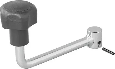 Productafbeelding van Hendel voor Aanhanger Steunwiel - 60 mm Diameter, 17 mm Asdiameter, Staal - Accessoires voor Aanhangers