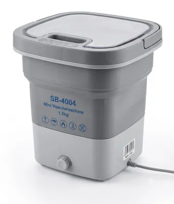 Obrázok produktu pre Skladacia cestovná mini práčka SB-4004 | prenosná kempingová práčka s odstredivkou, 5,5 kg