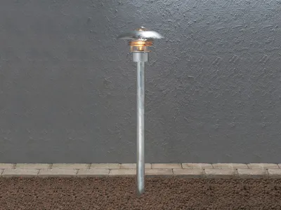 Produktbild von Konstsmide Modena Wegeleuchte galvanisierter Stahl, klares Glas 7301-320