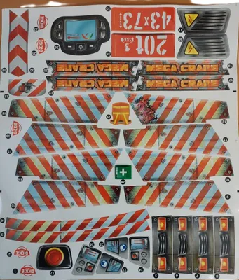 Immagine prodotto di Dickie Mega Crane Kran Ersatzteil Sticker Aufkleber