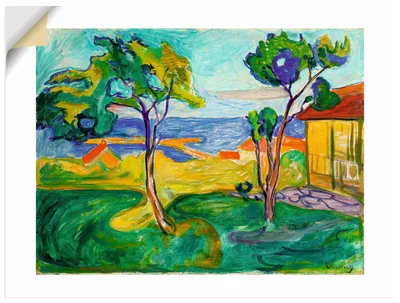 Produktbild von ARTland Wandbild, selbstklebend Der Garten in Asgardstrand. 1904-05 Größe: 40x30 cm