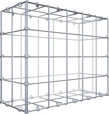 Produktbild von Gabione 50 cm x 40 cm x 20 cm (L x H x T), Maschenweite 10 cm x 10 cm, C-Ring