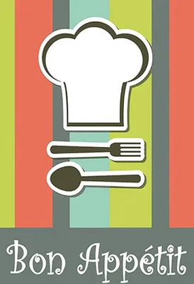 Produktbild von vianmo Holzschild 18x12 cm bon Appetit Restaurant