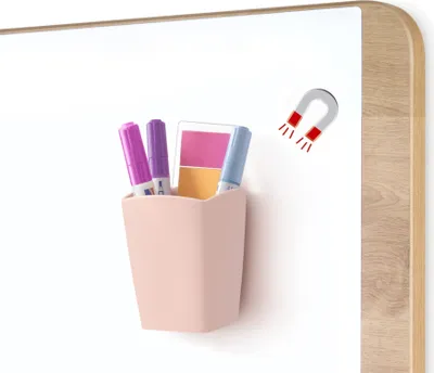 Produktbild von CEP Stifteköcher mineral magnetisch 2 Fächer puderrosa