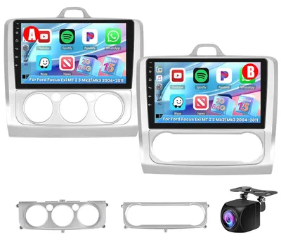 Immagine prodotto di Autoradio Android da 9 pollici con GPS e Bluetooth, compatibile con CarPlay wireless per Ford Focus (2004-2011)