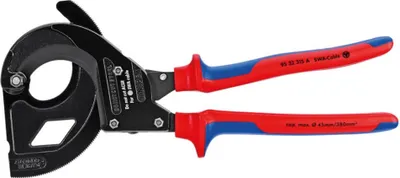 Produktbild von Knipex 95 32 315 A, Seitenschneiderzange, 4,5 cm, Stahl, Blau, Rot, 315 mm, 800 g