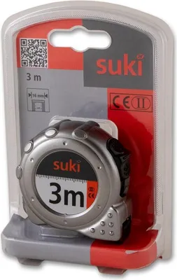 Produktbild von suki Bandmaß 3mx16mm silber