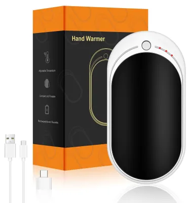 Obrázok produktu pre Ohrievače rúk s USB nabíjaním, kapacita 5200 mAh, opakovane použiteľné a multifunkčné