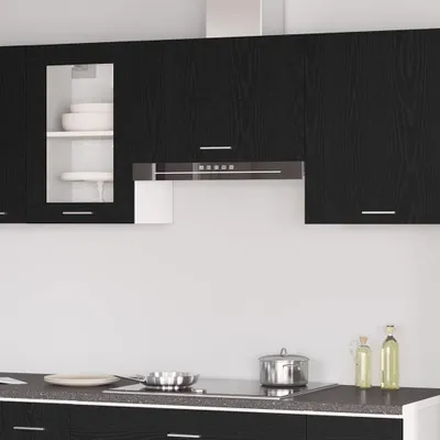 Produktbild von Möbel Hängeschrank Lyon Schwarz Eichen-Optik 60 x 31 x 40 cm - Küchenschränke &59014
