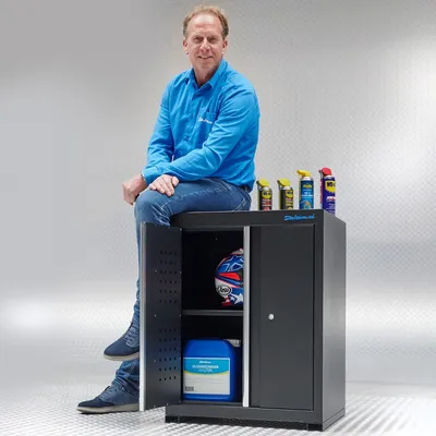 Produktbild von Werkzeugschrank mit 2 Türen - Schwarz
