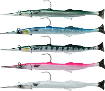 Produktbild von Savage Gear Salt 3D Needle Fish Pulse Tail - Gummifisch, Farbe:Pearl White Silver, Länge / Gewicht:23cm / 55g