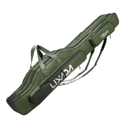Produktbild von Lixada 130 cm Drei Schichten Angeltasche Tragbare Falten Angelrute Angelgeraet Werkzeug Tragetasche Traeger Reisetasche