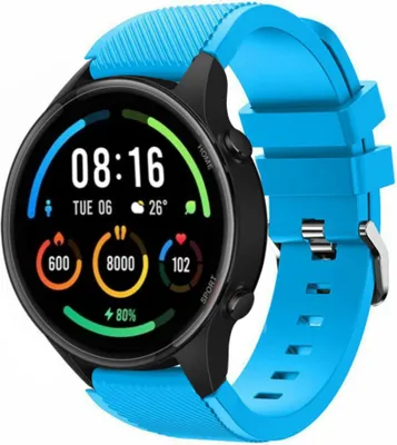 Produktbild von Strap-it Xiaomi Mi Watch Silikonarmband (Hellblau)