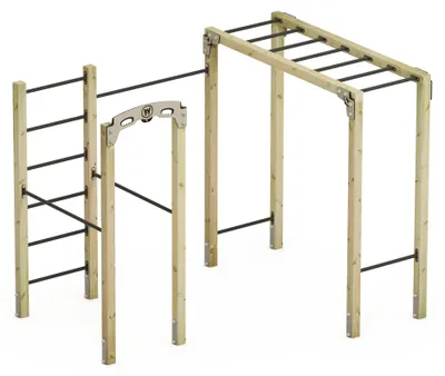 Produktbild von Turnreck mit Reckstangen Wickey FIT Base 805, aus Holz, Zubehör anthrazit