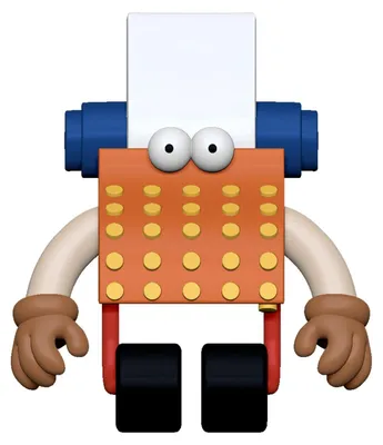 Image de Figurine d'action "Sesamstraße ReAction", série 06, personnage "Typewriter Guy", 10 cm