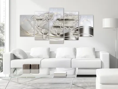 Produktbild von WELTKARTE ABSTRAKT Acrylglasbild Modern Wandbild Glasbilder Bilder k-C-0133-k-m