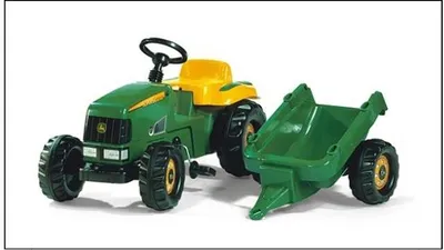 Produktbild von Treppe Traktor RollyKid John Deere Junior grün / gelb