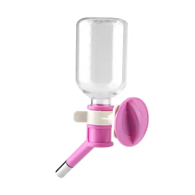 Immagine prodotto di Cane da compagnia -bottiglie da bere appese -fontanella portatile per gatti dispensatore d'acqua (s 250 ml rosa)