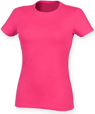 Produktbild von SF Women SK121 | Damen Feel Good Stretch T / weiches Tragegefühl - Farbe: Fuchsia - Größe: S