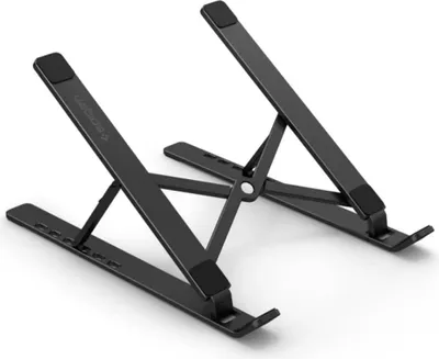 Produktbild von Spigen LD201, Laptop-Ständer, Schwarz, Aluminium