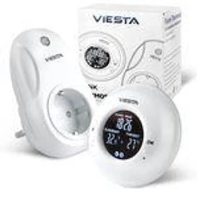 Obrázok produktu pre TH20 Bezdrôtový zásuvkový termostat (230V/3600W) – Digitálny, programovateľný s diaľkovým ovládaním, týždenný program, časovač a ochrana proti mrazu