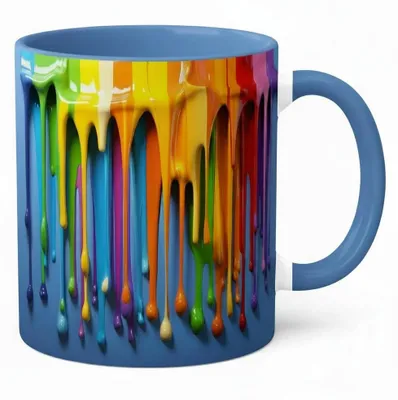 Keramik-Tasse, mehrfarbig, 325 ml, mikrowellen- & spülmaschinengeeignet