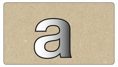 Produktbild von Spiegelornamente Kleinbuchstabe A