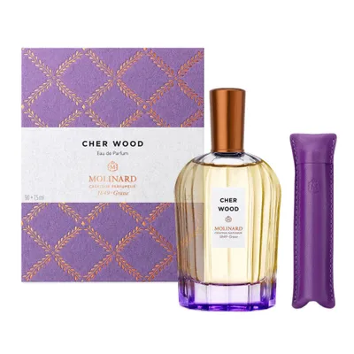 Imagen del producto de Edición para rociador, 90 ml / Edición para rociador, 7,5 ml. Set de regalo Molinard La Collection Privée Cher Wood