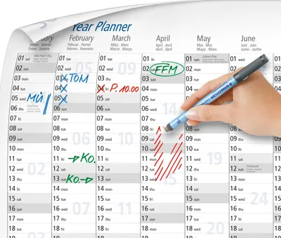 Produktbild von STAEDTLER Jahresplaner 2025 Lumocolor trocken abwischbar