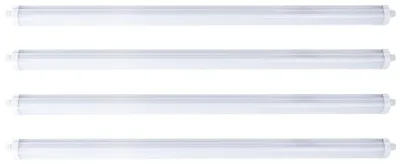 Produktbild von 4er Set LED Wannenleuchte, weiß, IP65, neutralweiß, L 150 cm