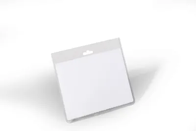 Obrázek produktu pro DURABLE Jmenovka 60x90 mm Euro perforací, transparentní, 813519, 20 ks