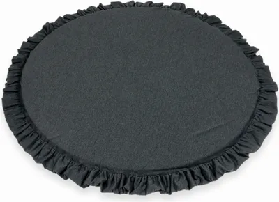 Immagine prodotto di tappeto rotondo per bambini da 100 cm con fronzoli, grafite