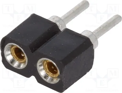 Produktbild von 10x Sockel: vergoldet DS1002-01-1*2V13 Präzisionssockel THT PIN: 2