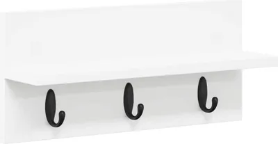 Zdjęcie produktu dla vidaXL Nocna szafka naścienna, biała, 40 x 10,5 x 18 cm, materiał drewnopochodny