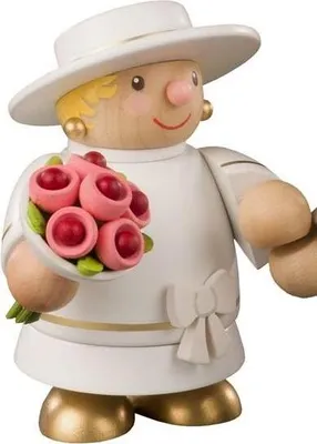 Produktbild von Braut (ohne Rauchfunktion) (10cm) Räuchermann von KWO