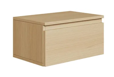 Produktbild von Selsey Bemmi – Wandnachttisch mit Schublade, Eiche Lindberg, 49 cm