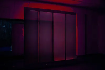 Produktbild von Wandpaneel mit Wasserblasen LED Wasserwand Designer Wasser Wand Beleuchtete