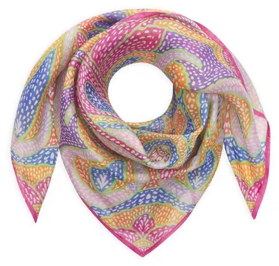 Produktbild von Codello (122) 3ER PACK - PRINTED SQUARE SILK PAISLEY pink-70X70CM PIN2 PIN2 70/70CM