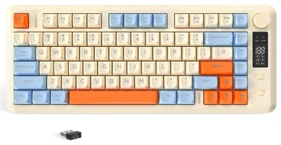 Produktbild von Gaming-Tastatur Tastatur Funktastatur - 82 Tasten - Regenbogenbeleuchtung - Blau