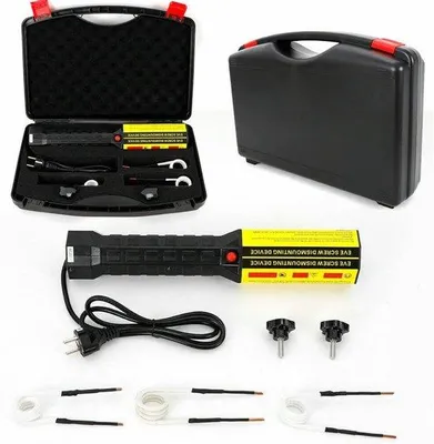 Image de Chauffage par induction 1000W - Outil métallique portable avec éclairage LED et 3 bobines - 220V