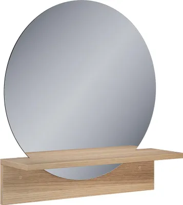 Produktbild von Badezimmerspiegel Vicco Elyra Goldkraft Eiche 50 x 54.5 cm mit Ablage, Model 58388
