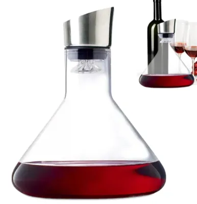 Produktbild von Weingläser und Karaffe aus Kristallglas mit einem Fassungsvermögen von 1500 ml