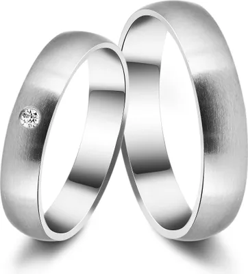 Produktbild von Akzent Herren-Partnerring, Edelstahl, silberfarben