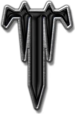 Image de Trivium - Logo Drop-T - Insigne, émail RO2926 (Taille unique) (Argent/Noir)