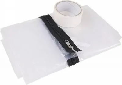 Obrázok produktu pre Levior Fólia na dvere so zipsom 1,2x2,2 m, maskovacia páska